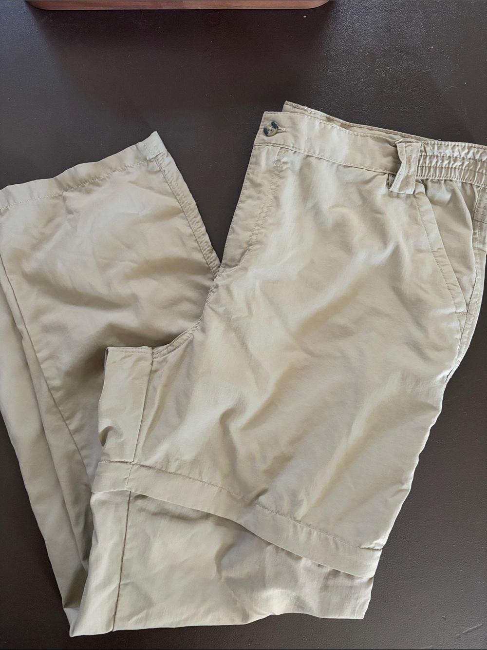 Women's Convertible Cargo Pants in Tan - Lightweight Outdoor Utility